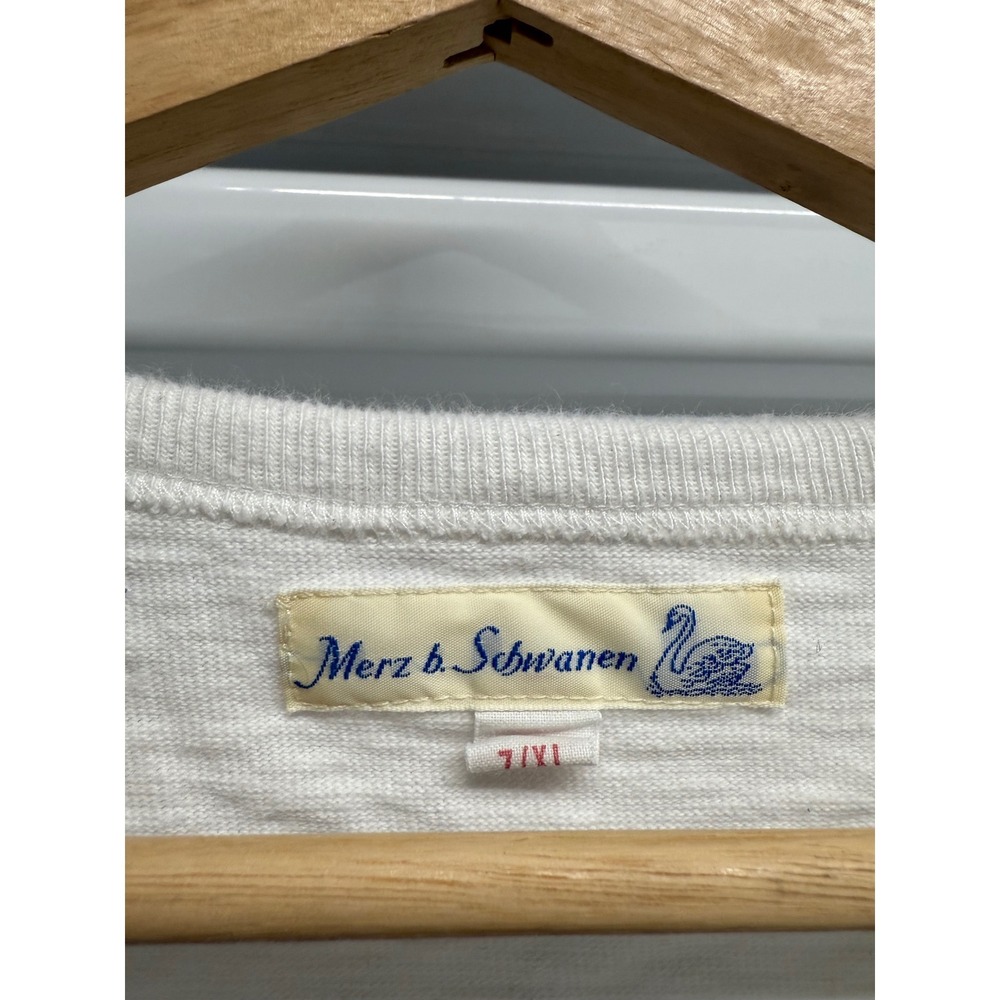 Merz B Schwanen the perfect white T-Shirt  Made in Germany Size XL "The Bear" - Picture 4 of 7